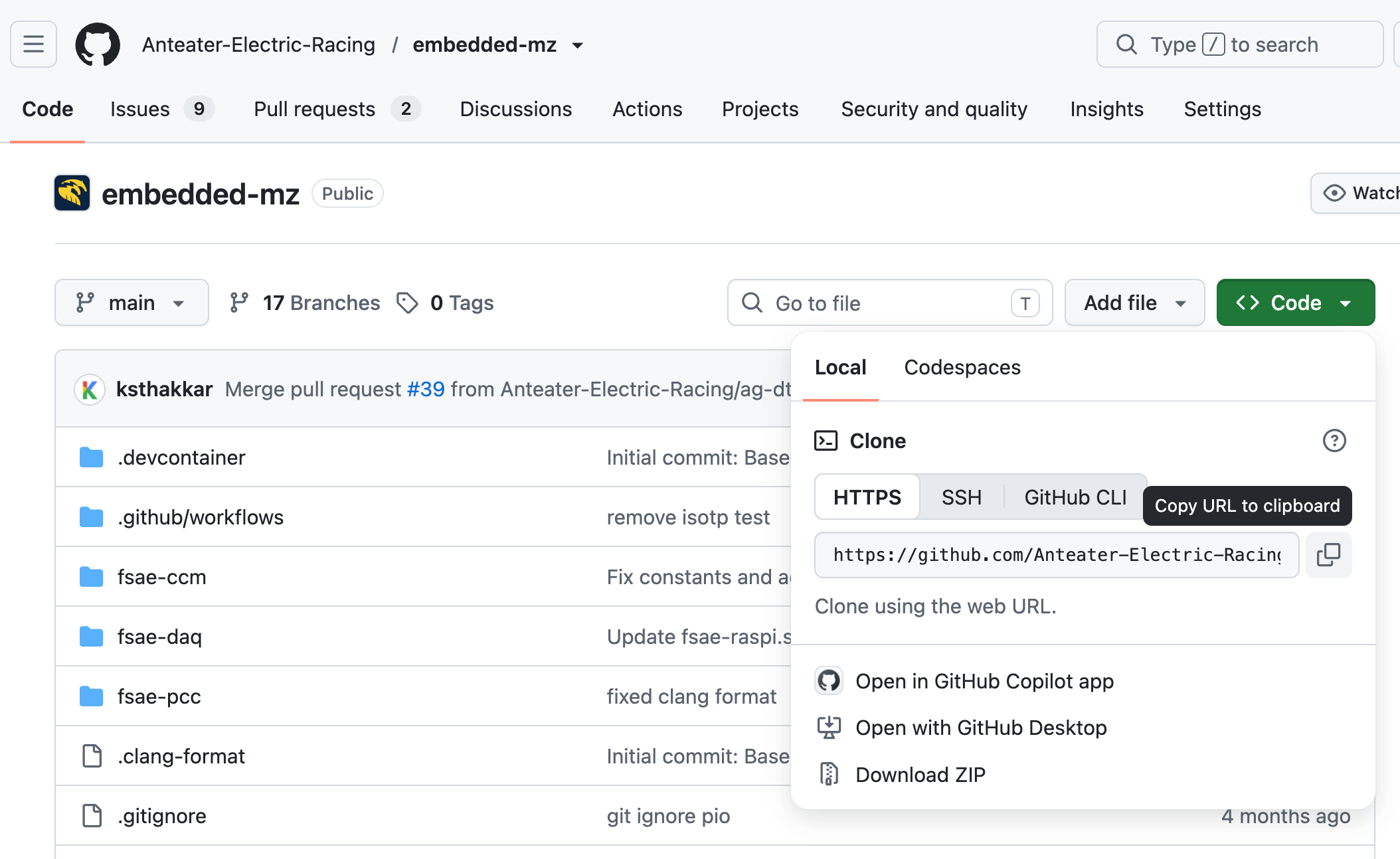 clone repo