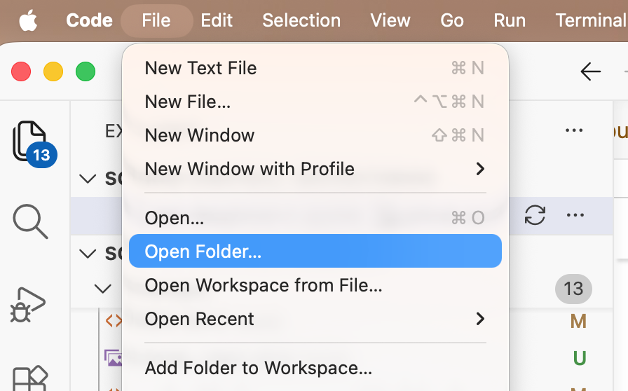 file open folder